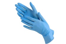 Перчатки нитриловые (неопудренные ) голубые L - 100 шт