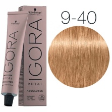 Краска для волос Schwarzkopf Igora Absolutes New 9 - 40 Блондин бежевый натуральный 60 мл